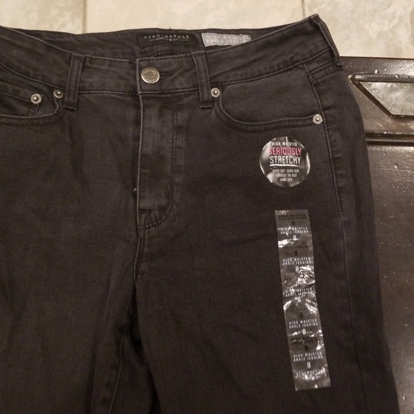 Black high waisted woman Jean's size 8 - Picture 2 of 4